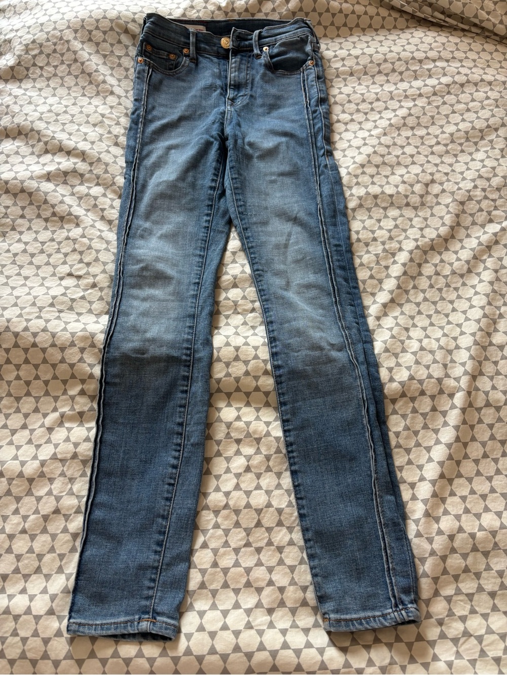True Religion Women's Skinny Jeans in Medium Blue Wash